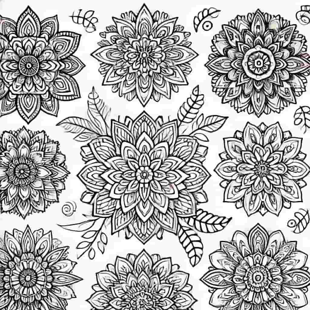 Ten Mandala flower