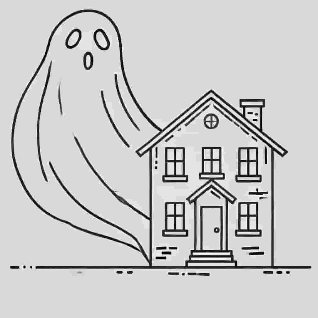 a ghost haunts a house