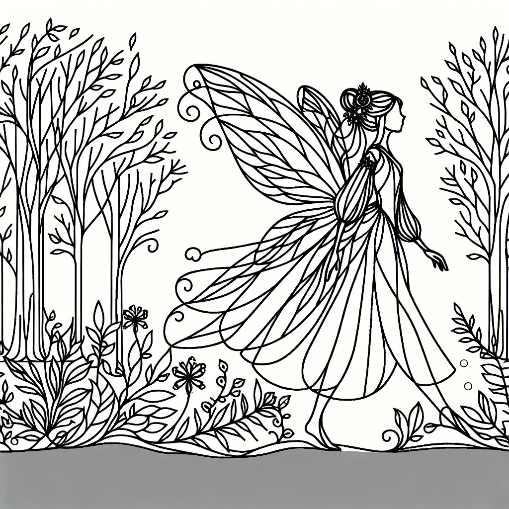 fairy in enchanted forest