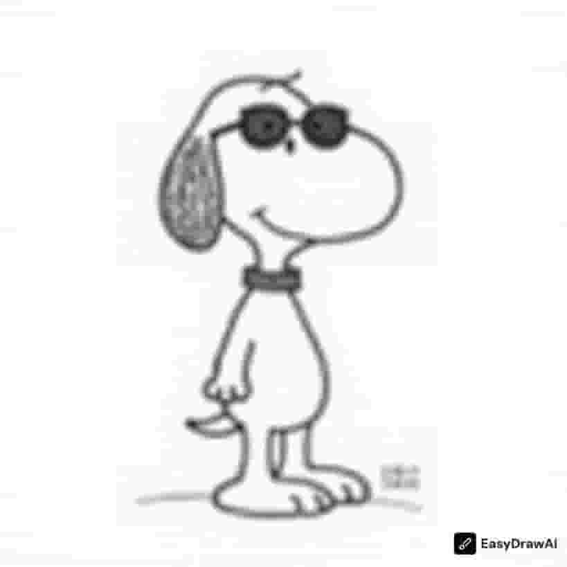 Snoopy wearing sunglasses