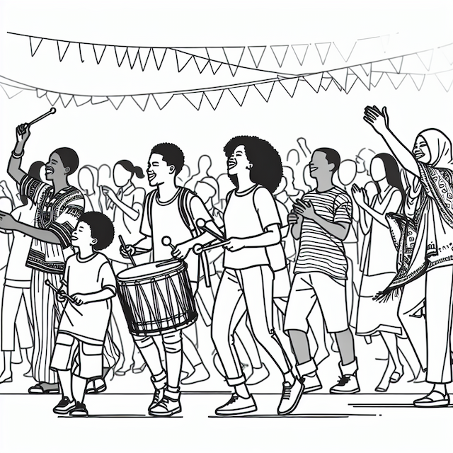 Celebrations coloring pages