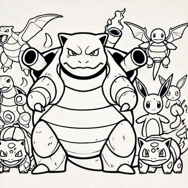 Characters coloring pages