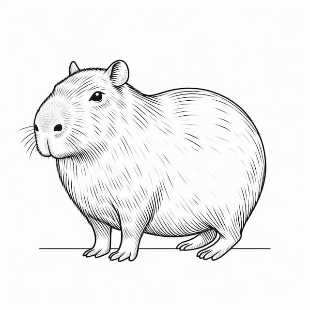 capybara-coloring-pages