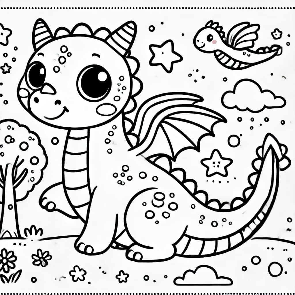 dragon coloring pages