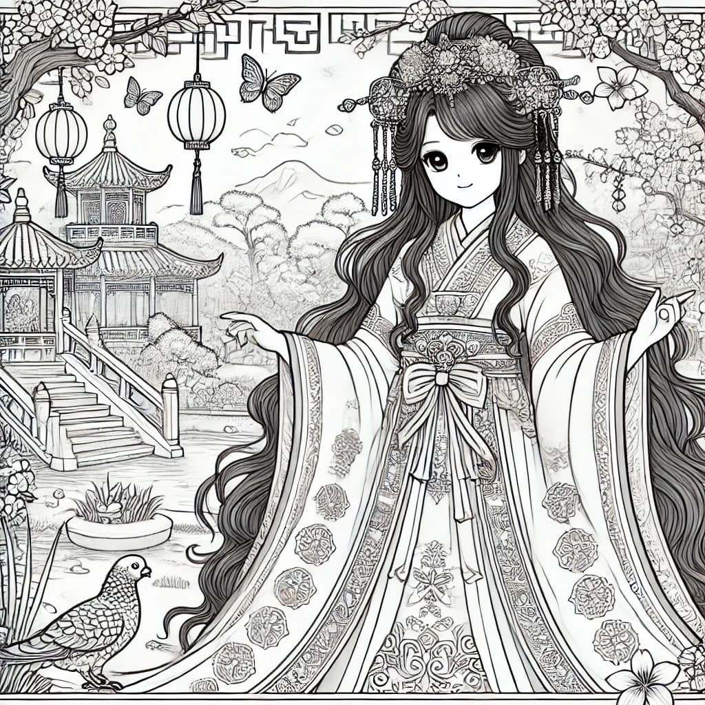 陈思婷大公主 coloring pages