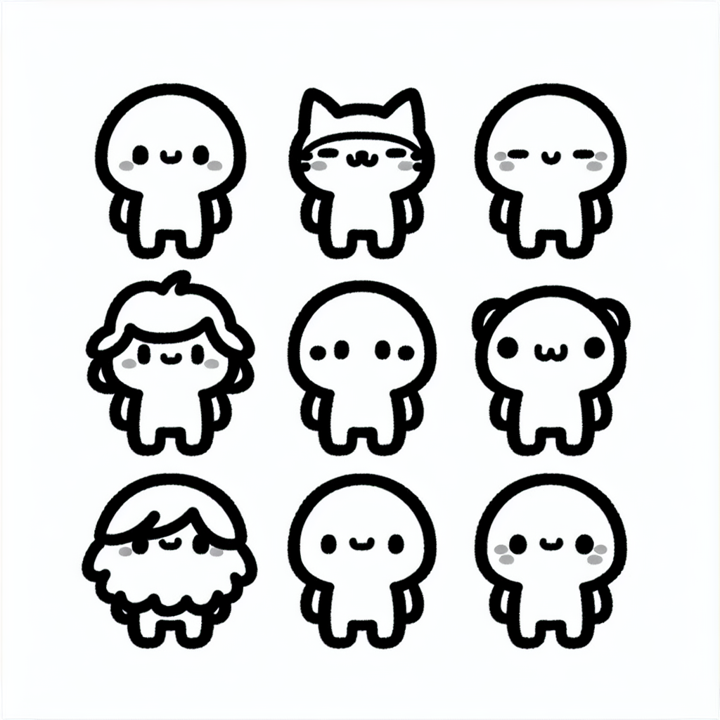 cute sanrio characters coloring pages