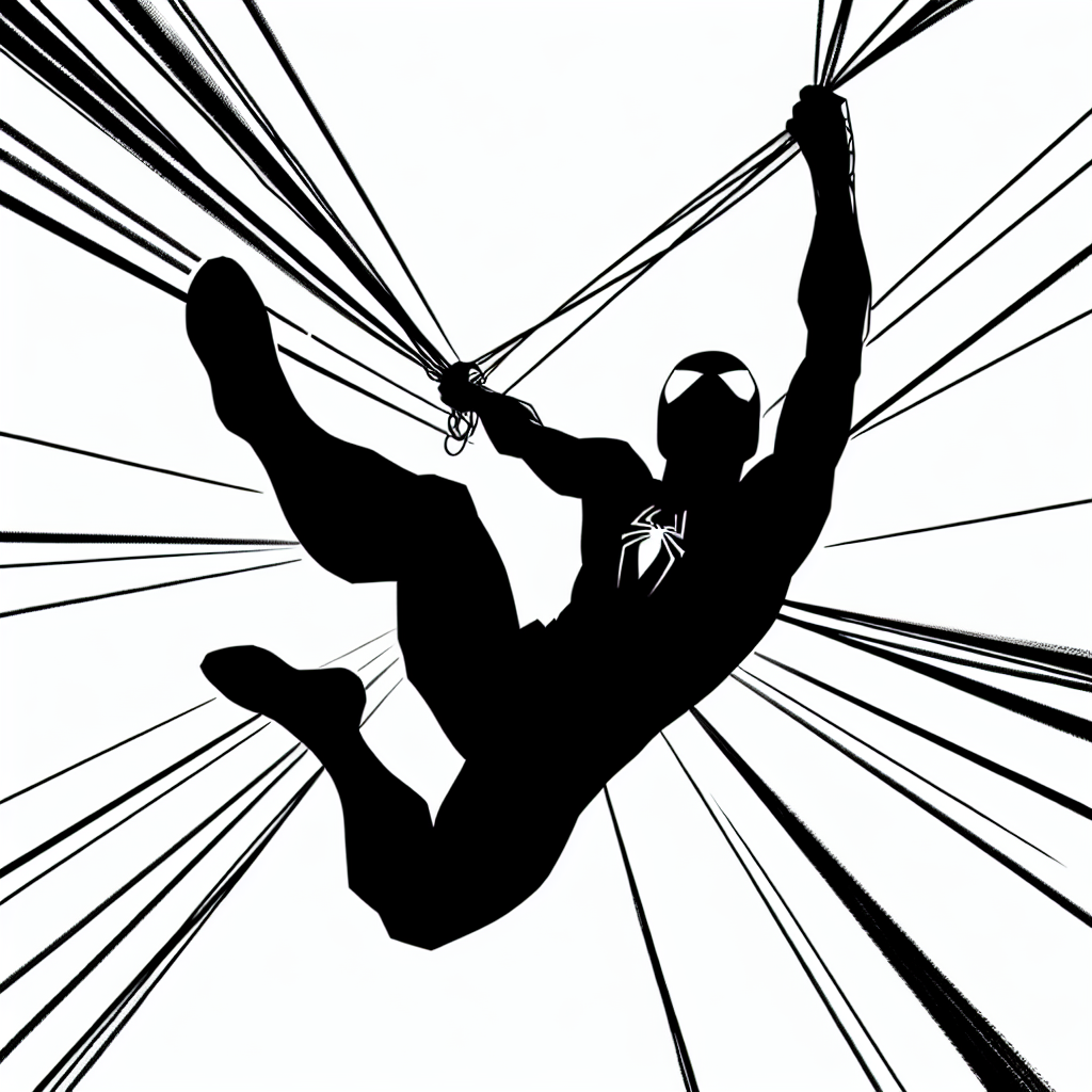 web-slinging action hero coloring pages