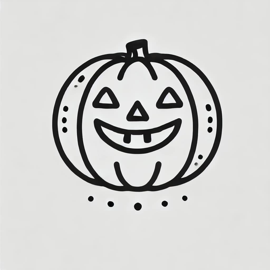 a jack-o-lantern smiles coloring pages