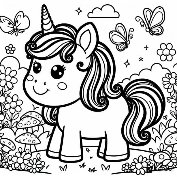 licorne coloring pages